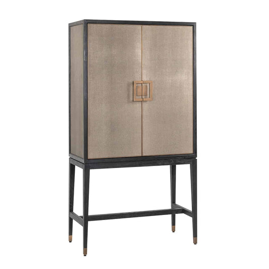 Bar Bloomingville cabinet 2-doors shagreen (Gold)
