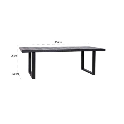 Dining table Blax 230x100 (Black)