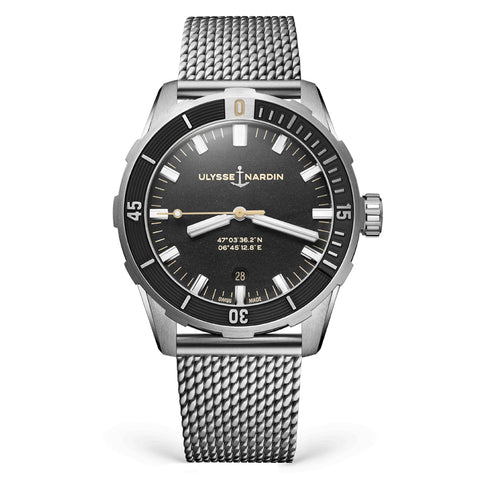 Ulysse Nardin - Diver 42 Black - Steel Mesh Bracelet - 42mm
