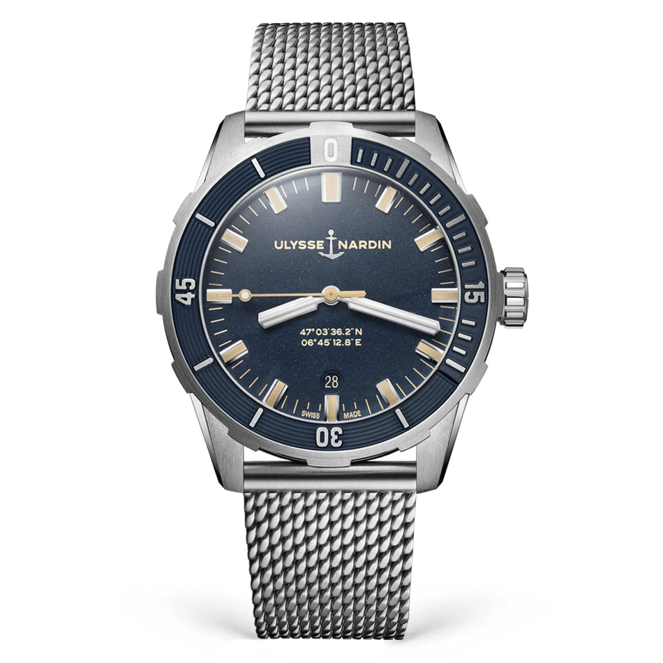 Ulysse Nardin - Diver 42 Blue - Steel Mesh Bracelet - 42mm