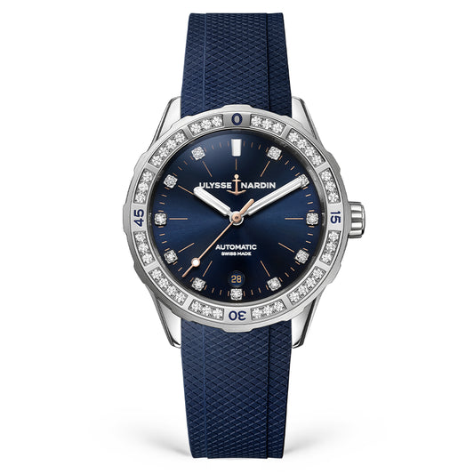 Ulysse Nardin - Lady Diver Blue - Rubber Strap - 39mm
