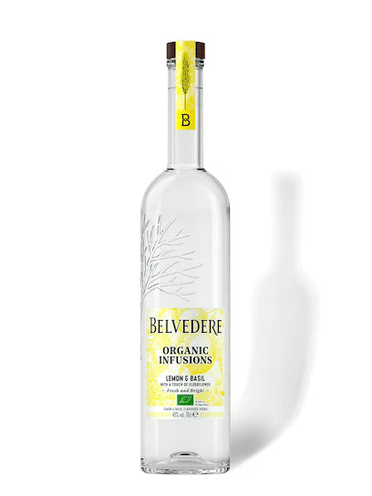 Belvedere Organic Infusions Lemon & Basil 70cl