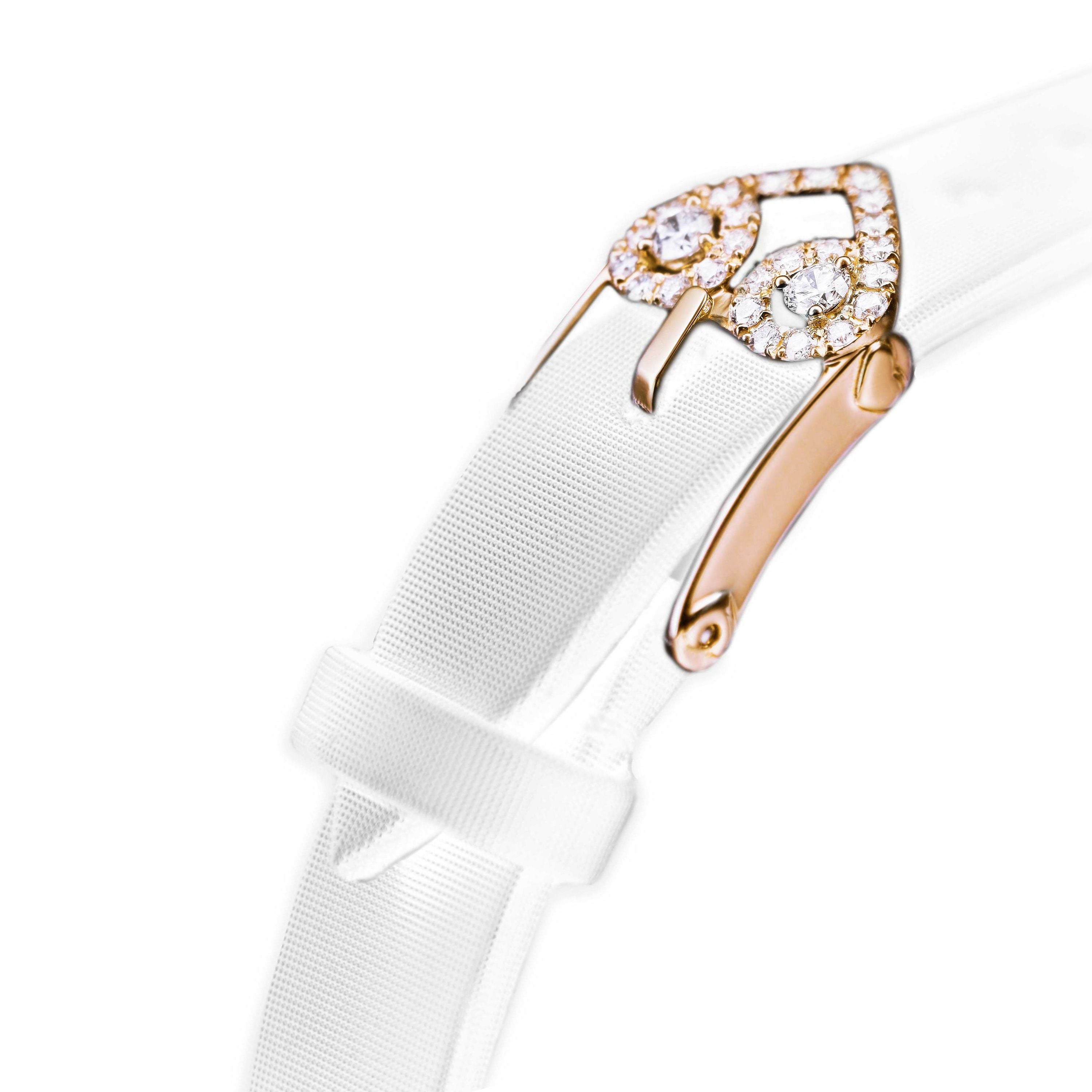 Backes & Strauss - Victoria Snowdrop Luxury Diamond Watch for Women - Rose Gold  - Buckle