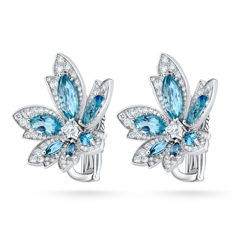 Palm Aquamarine Earrings