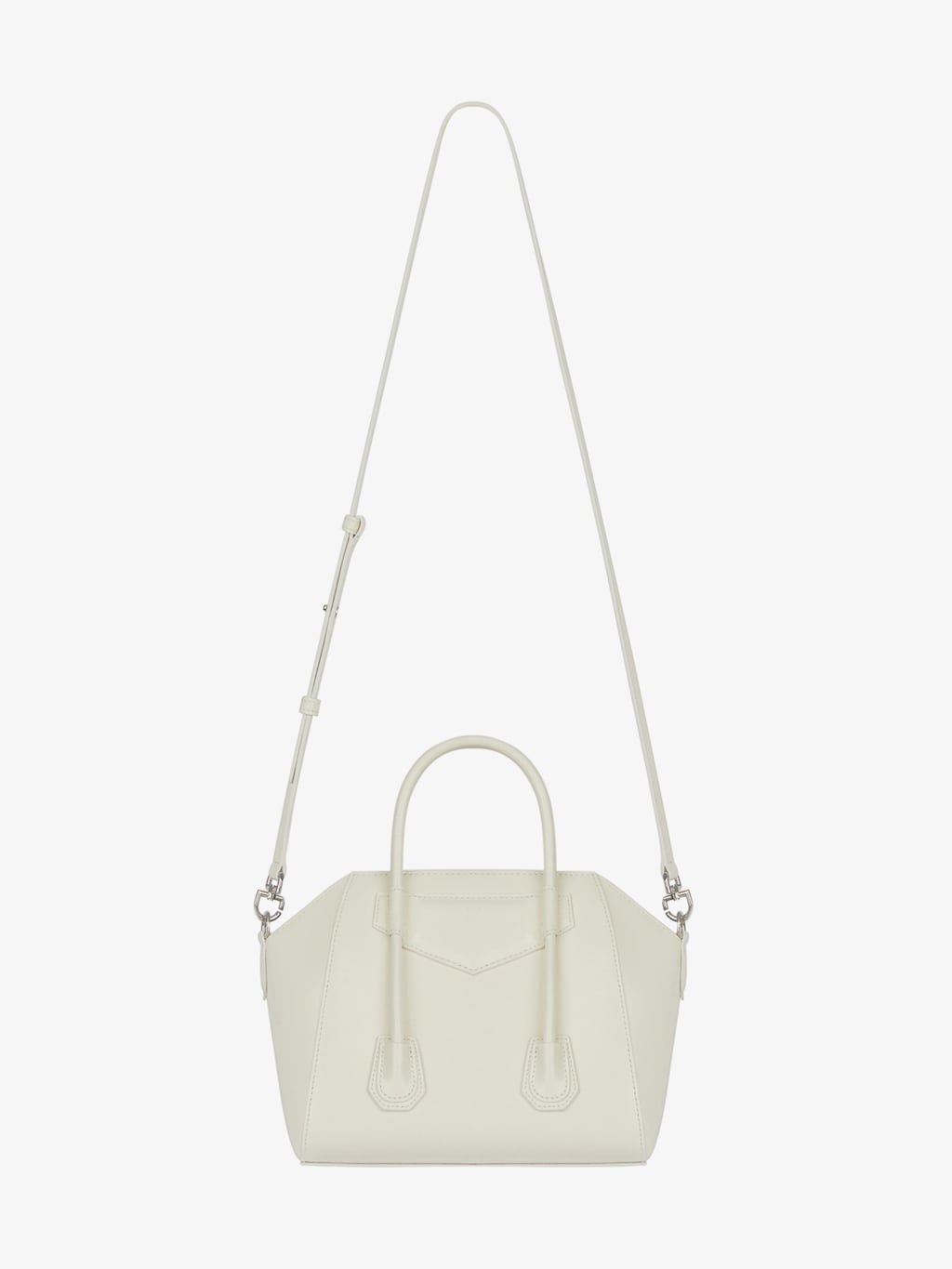 Antigona Lock Mini Embellished Tote Bag in Silver - Givenchy