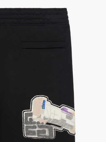 Slim fit embroidered jogger pants