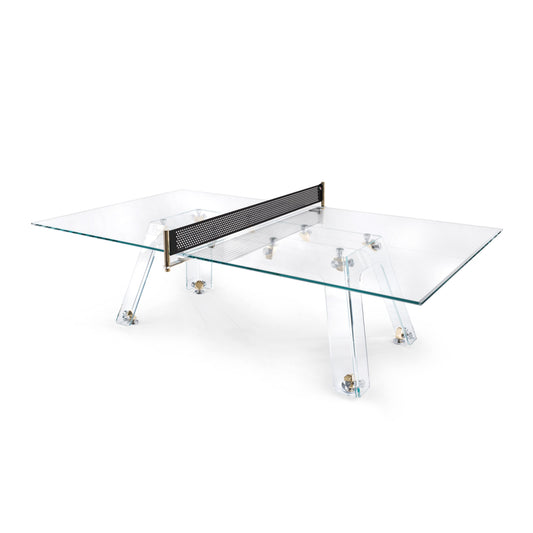 Lungolinea Gold Glass Table Tennis