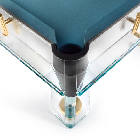 Filotto Gold Glass Billiard Table