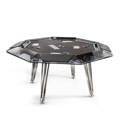 Unootto Black 8 Player Poker Table