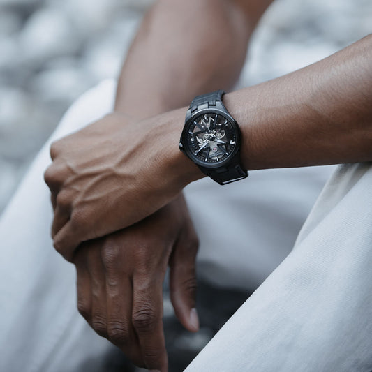 Ulysse Nardin - Skeleton X Black - Alligator Leather Strap - 42mm