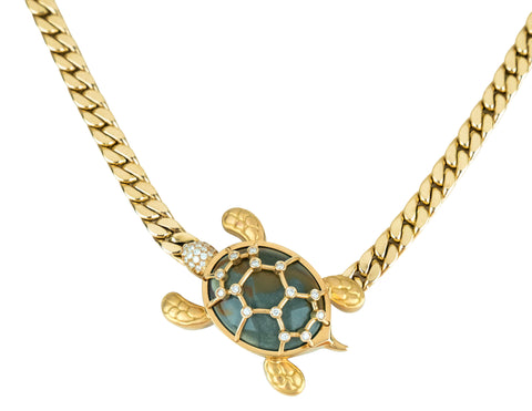 Cedille Turtle Chain Necklace