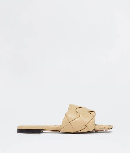 Lido Intreccio Leather Flat Sandals