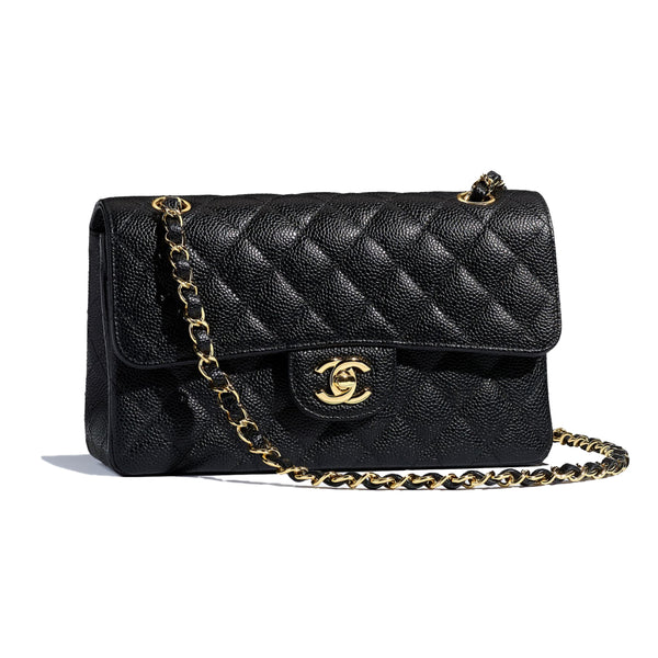 Chanel Beige/Black Grained Crumpled Calfskin Leather Flap Bag - Yoogi's  Closet