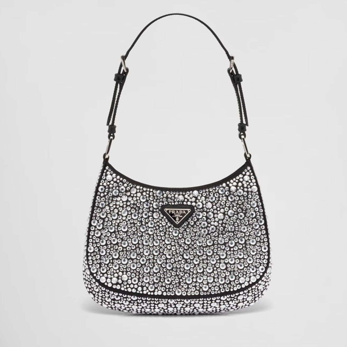 Prada Cleo Satin Bag With Crystals – Lux Afrique Boutique