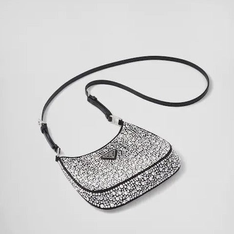 Prada Cleo Satin Bag With Crystals