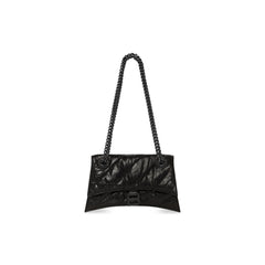 WOMEN'S CRUSH SMALL CHAIN BAG QUILTED IN BLACK