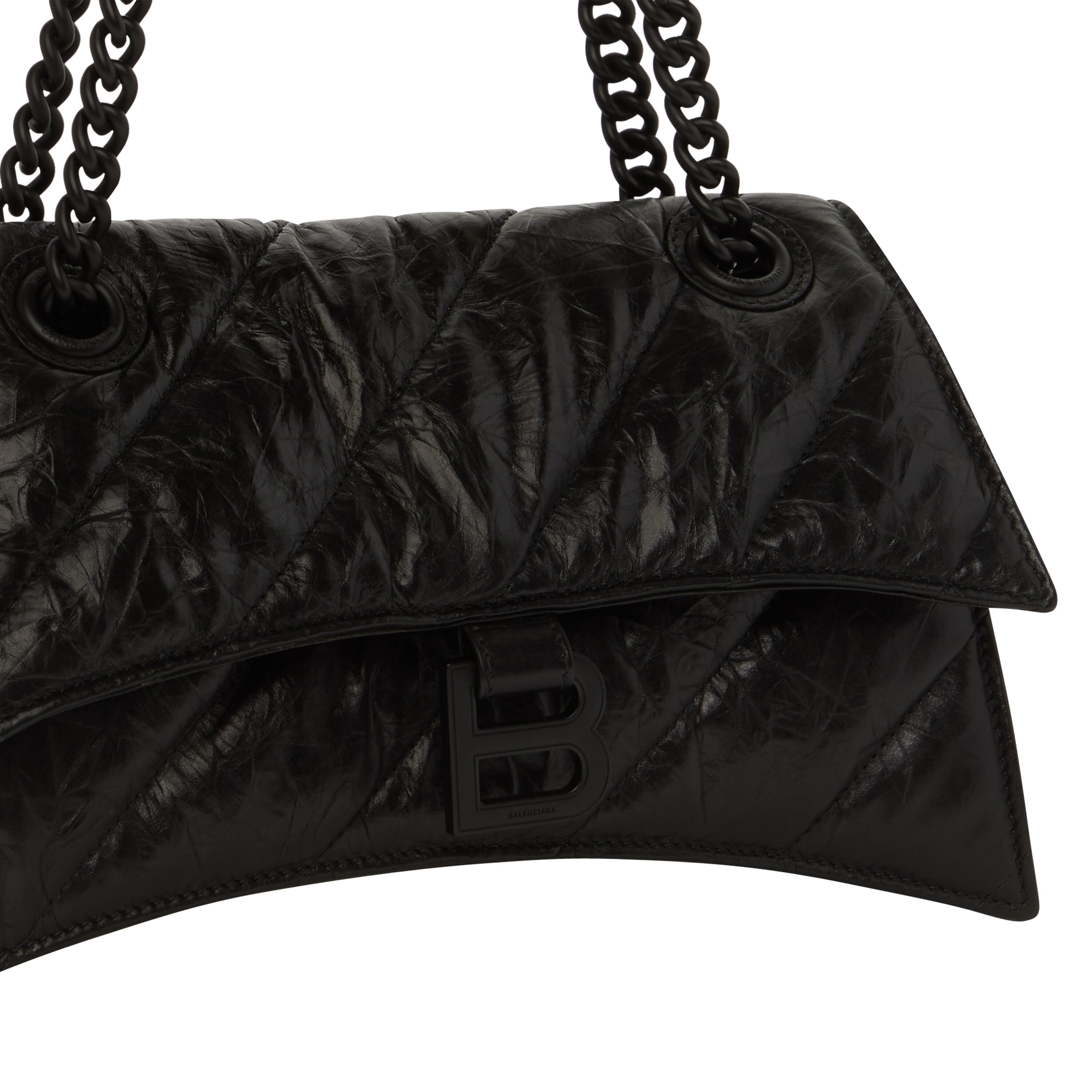 WOMEN'S CRUSH SMALL CHAIN BAG QUILTED IN BLACK – Lux Afrique Boutique