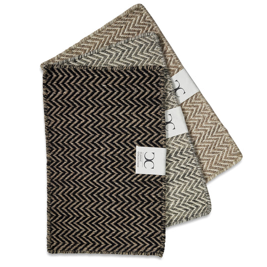 Rug Herringbone Natural/Black