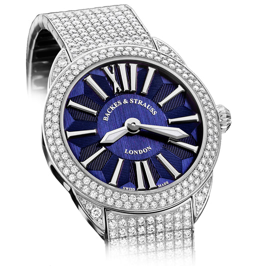 Piccadilly Renaissance 40 Luxury Diamond Watch for Men and Women - 40 mm White Gold - Backes & Strauss