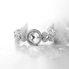 Lady Victoria Luxury Diamond Watch for Women - 18 mm White Gold - Backes & Strauss