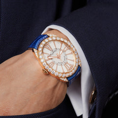 Regent 4047 Luxury Diamond Watch for Men and Women - 40 x 47 mm Rose Gold - Backes & Strauss