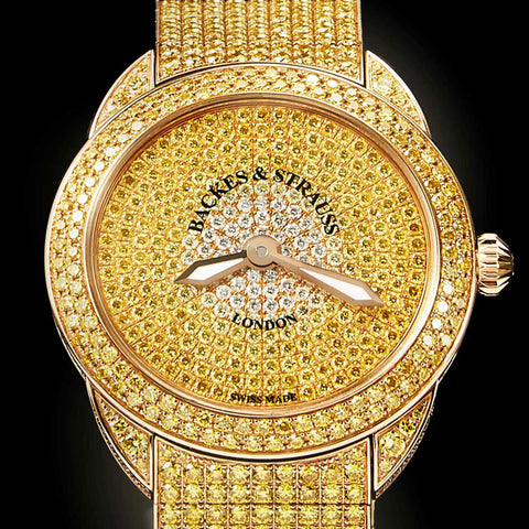 Piccadilly Renaissance Ballerina Jonquil 33 Luxury Diamond Watch for Women - 33 mm Rose Gold - Backes & Strauss