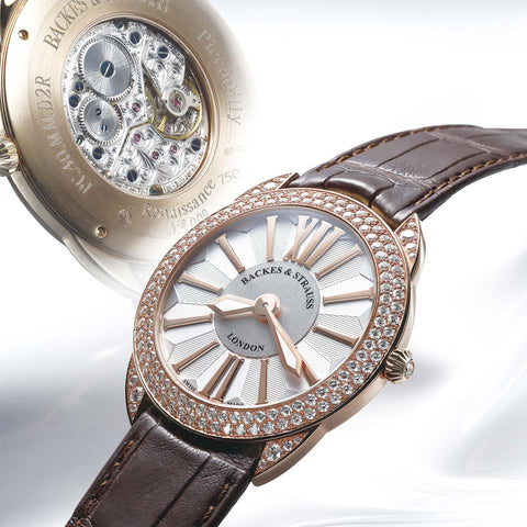 Piccadilly Renaissance 33 Luxury Diamond Watch -18kt-rose-gold
