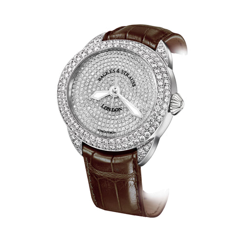 Piccadilly 45 Luxury Diamond Watch for Men and Women - 45 mm White Gold - Backes & Strauss