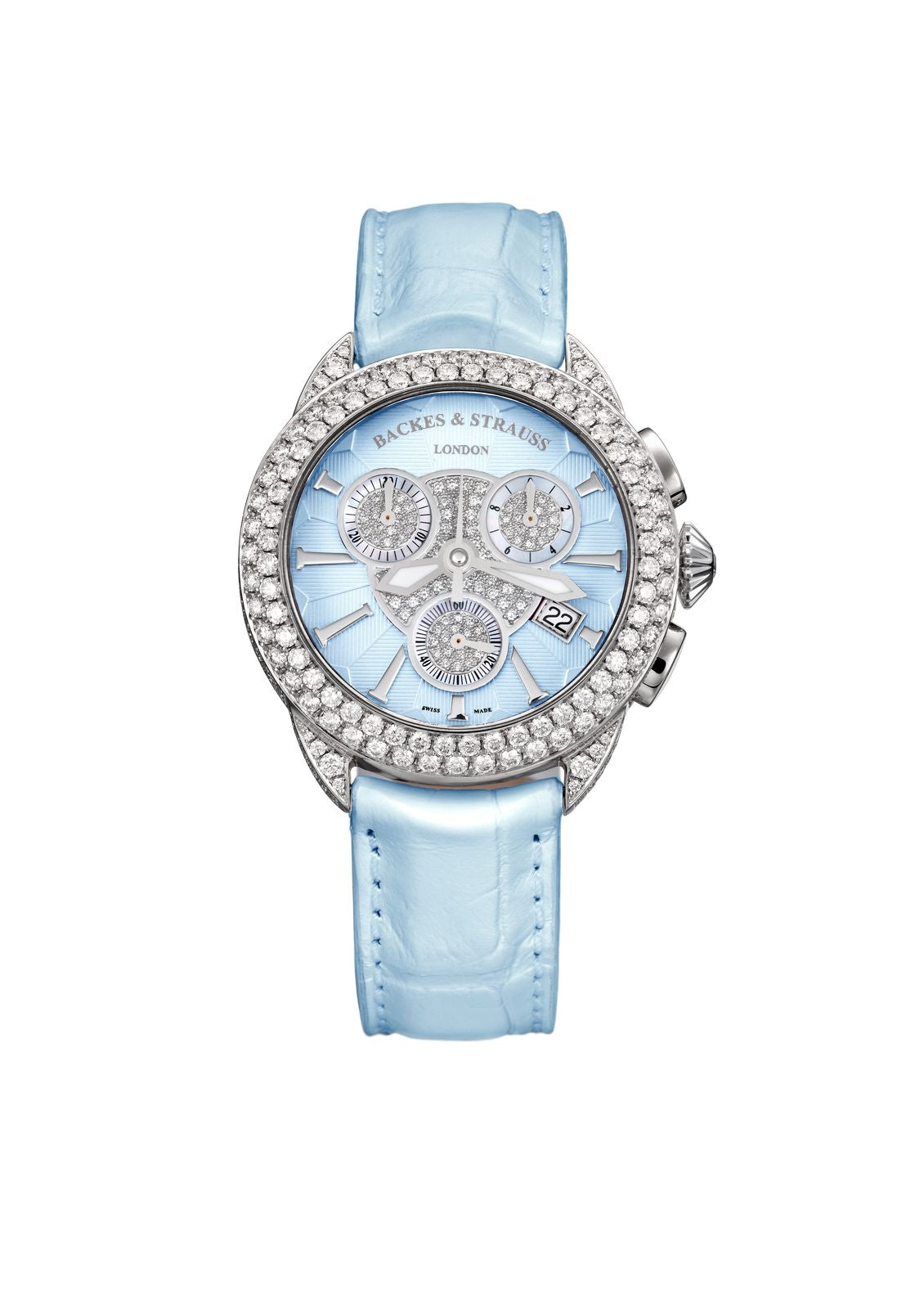 Piccadilly Steel Chronograph 35 Luxury Diamond Watch for Women - 35mm Stainless Steel