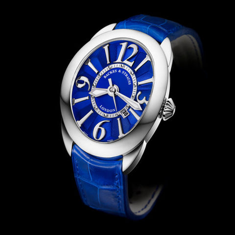 Regent Steel 4452 Luxury Diamond Watch for Men - 44 x 52 mm Stainless Steel - Backes & Strauss