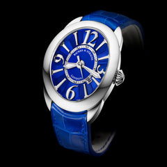 Regent Steel 4452 Luxury Diamond Watch for Men - 44 x 52 mm Stainless Steel - Backes & Strauss