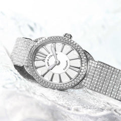 Regent Renaissance Ballerina 2833 Luxury Diamond Watch for Women - White Gold