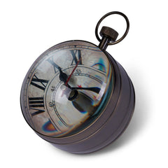 Eye of Time Clock Brass