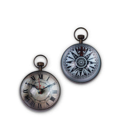 Eye of Time Clock Brass