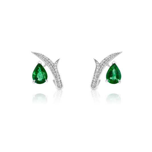 Thorn Embrace Pear Studs