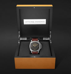 Luminor 1950 Hand-Wound 47mm Stainless Steel and Leather Watch