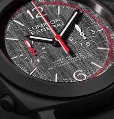Luminor Luna Rossa Challenger Automatic Flyback Chronograph 44mm Ceramic and Leather Watch