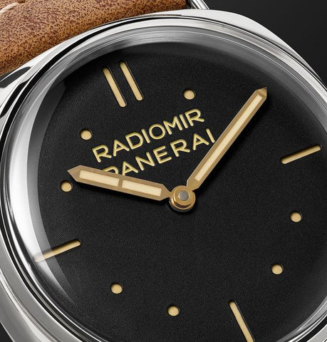 Radiomir S.L.C. 3 Days Acciaio Hand-Wound 47mm Steel and Leather Watch