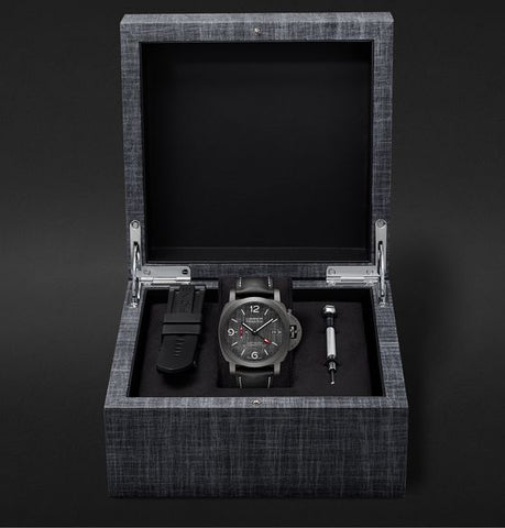 Luminor Luna Rossa Challenger Automatic GMT and Flyback Chronograph 44mm Titanium and Leather Watch