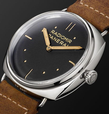Radiomir S.L.C. 3 Days Acciaio Hand-Wound 47mm Steel and Leather Watch