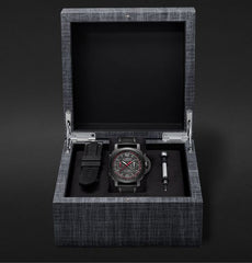 Luminor Luna Rossa Challenger Automatic Flyback Chronograph 44mm Ceramic and Leather Watch